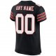 Preschool Custom Black White-Scarlet Mesh Authentic Football Jersey