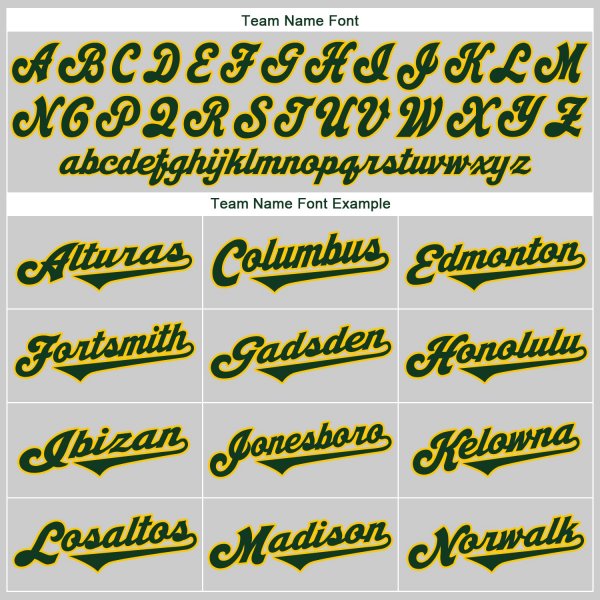 Women's Custom Gray Green-Gold Authentic Baseball Jersey