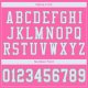 Kid's Custom Pink White-Light Gray Mesh Authentic Football Jersey